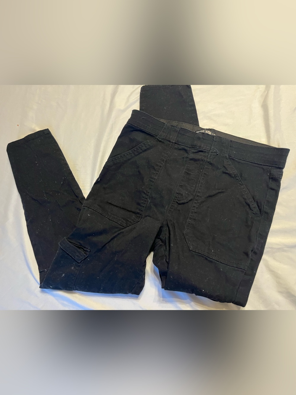 Rewash Large Cargo Pants Women Black